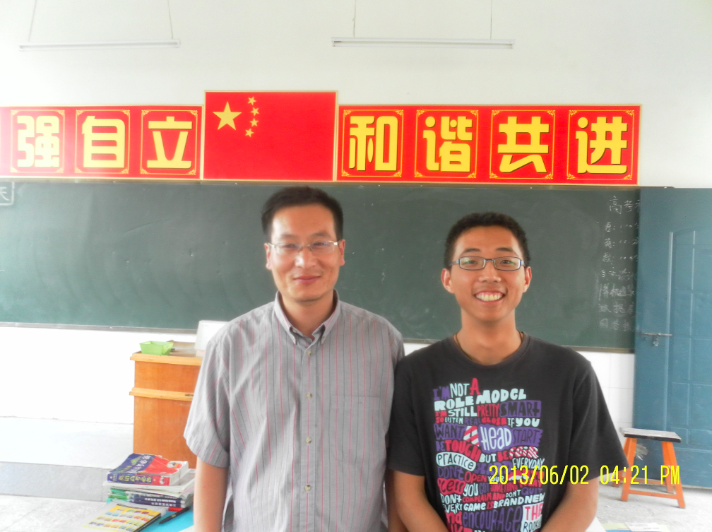 毕业时我和vb老师的合照